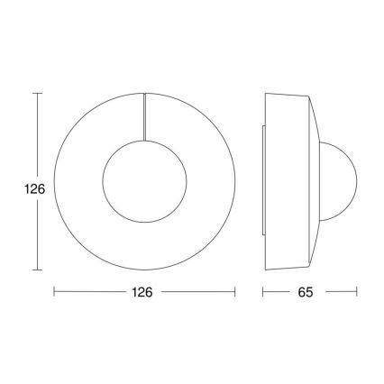 Steinel 068585 - Датчик движения IS 3360 40м V3 KNX IP54 круглый черный