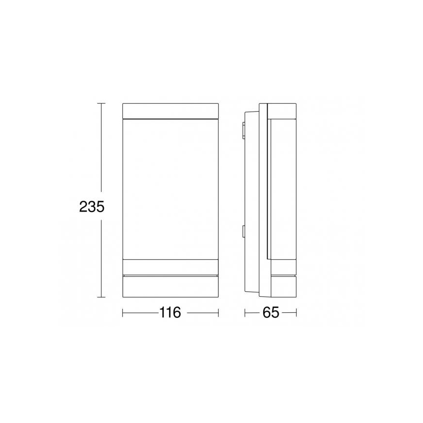 Steinel 068714 - Світлодіодний вуличний світильник L 271 C LED/6,6W/230V 3000K IP44