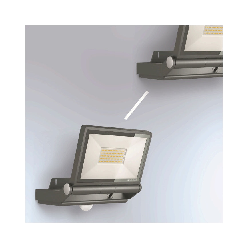 Steinel 069551 - Светодиодный прожектор с датчиком XLED PRO ONE Plus S LED/33,8W/230V IP44 3000K антрацит + дистанционное управление