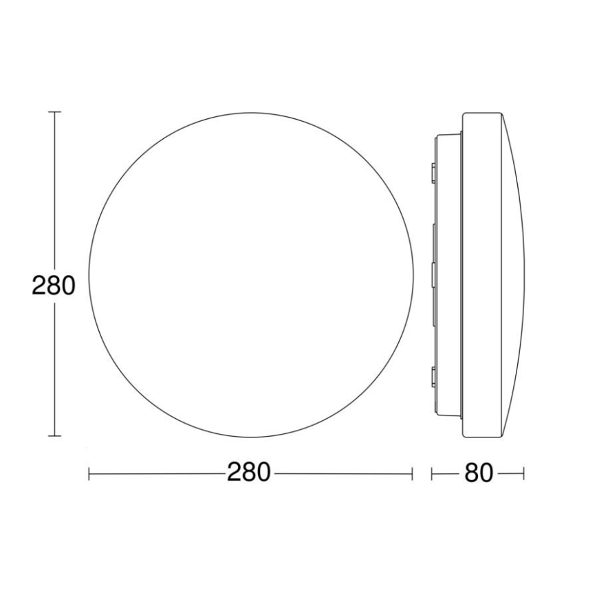 Steinel 069698 - Світлодіодний стельовий світильник для ванної кімнати RSPRO P1 LED/8,2W/230V 4000K IP54