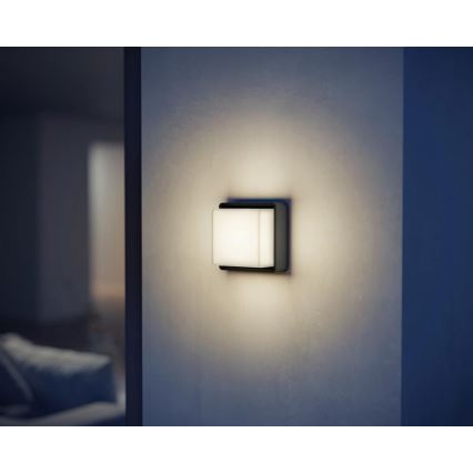 Steinel 078645- LED Вуличний настінний світильник з датчиком L 845 SC 9W/230V 3000K IP44 антрацит