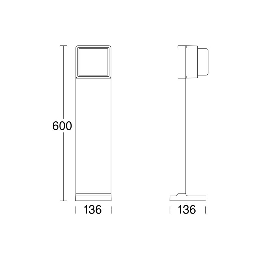 Steinel 078652 - Вулична LED лампа з регулюванням яскравості GL 85 C 600 LED/9W/230V 3000K IP44