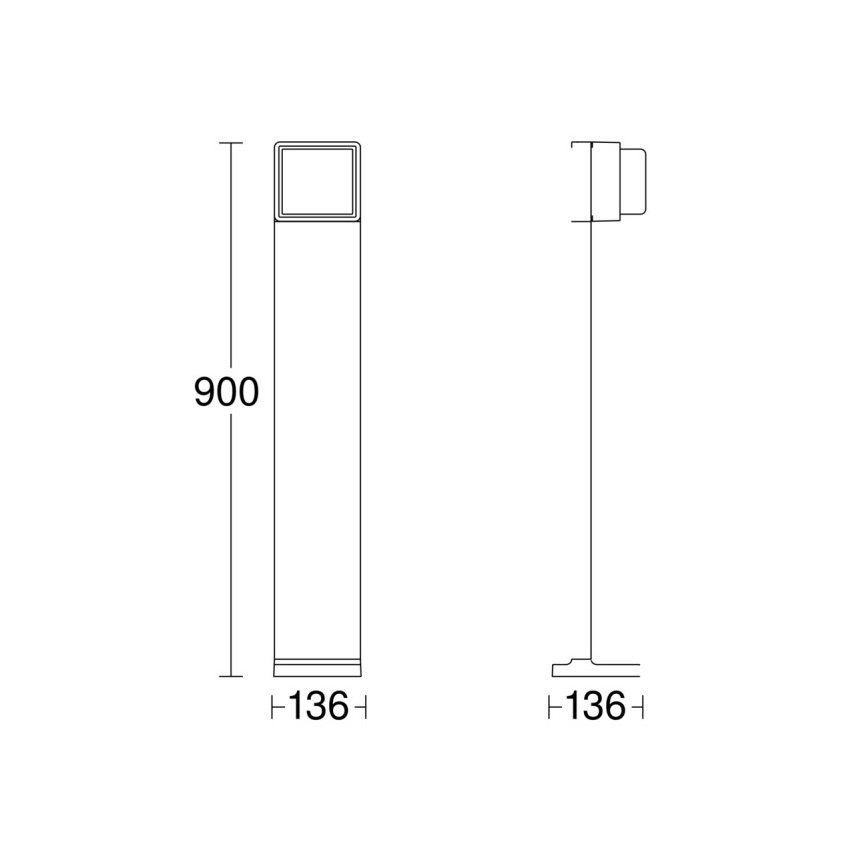 Steinel 078676 - Світлодіодна вулична лампа з регулюванням яскравості GL 85 C 900 LED/9W/230V IP44