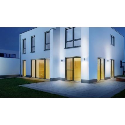 Steinel 078713 - Вуличний світлодіодний настінний світильник L 930 LED/9,3W/230V IP44 антрацит