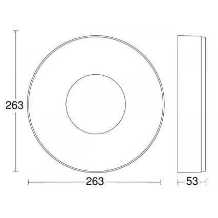 Steinel 078775 - Светодиодный потолочный светильник RS 200 C LED/17,1W/230V 3000K IP54
