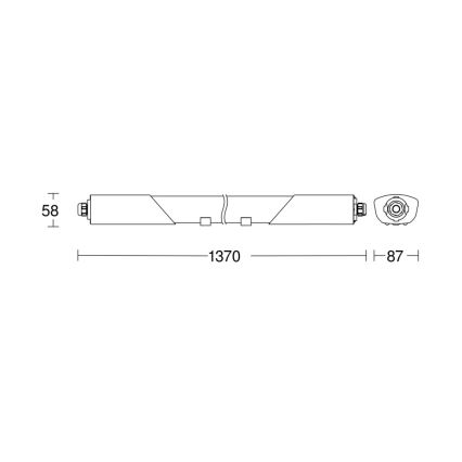 Steinel 078881 - Светодиодный технический светильник с датчиком RS PRO 5100 SC 30W/230V IP66