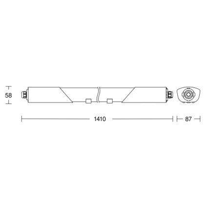 Steinel 079185 - Светодиодный технический светильник с датчиком RS PRO 5100 SC LED/31W/230V IP66