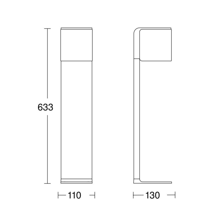 Steinel 079284 - Вулична світлодіодна лампа GL 80 C LED/9,1W/230V IP44 антрацит