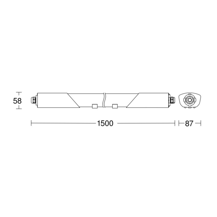 Steinel 079338 - Светодиодный технический светильник с датчиком RS PRO5150 SC 5C 42W/230V IP66