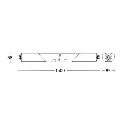 Steinel 079338 - Світлодіодний технічний світильник з датчиком RS PRO 5150 SC 5C LED/42W/230V IP66