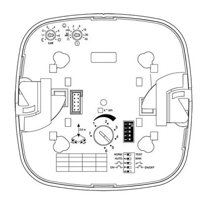 Steinel 079345 - Датчик присутствия IR QUATTRO COM1 230V белый