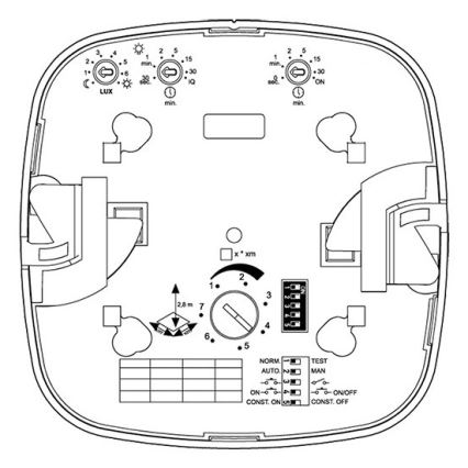 Steinel 079352 - Датчик присутствия IR Quattro 8м DALI-2 APC белый