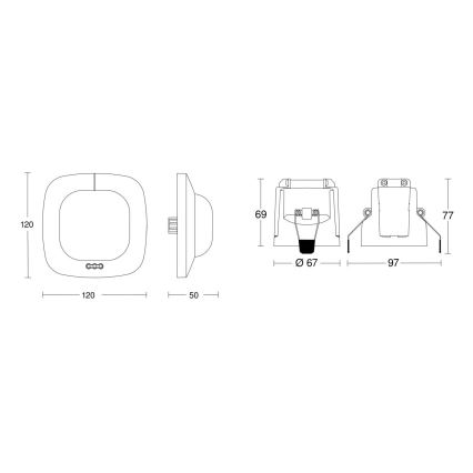 Steinel 079383 - Датчик присутствия IR Quattro HD 24м KNX белый