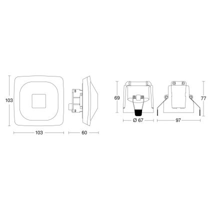 Steinel 079437 - Датчик присутствия HF 360-2 KNX белый