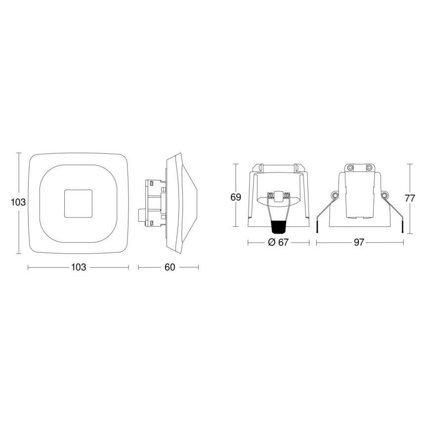 Steinel 079437 - Датчик присутствия HF 360-2 KNX белый