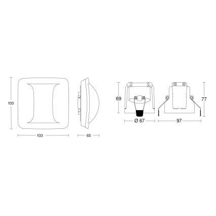 Steinel 079475 - Датчик присутствия Hallway KNX белый