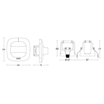 Steinel 079482 - Датчик присутствия Dual HF COM1 белый