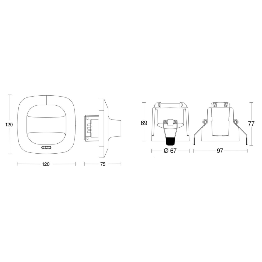 Steinel 079482 - Датчик присутствия Dual HF COM1 белый