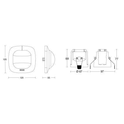 Steinel 079505 - Датчик присутствия Dual HF KNX белый