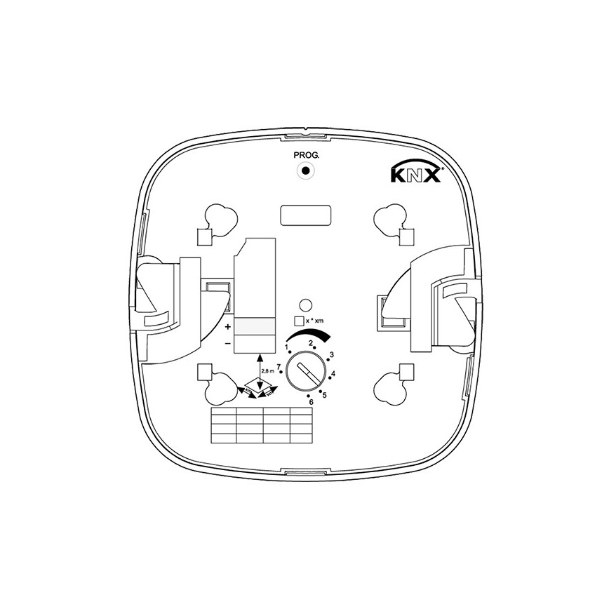 Steinel 079536 - Датчик присутності HF 360 KNX білий