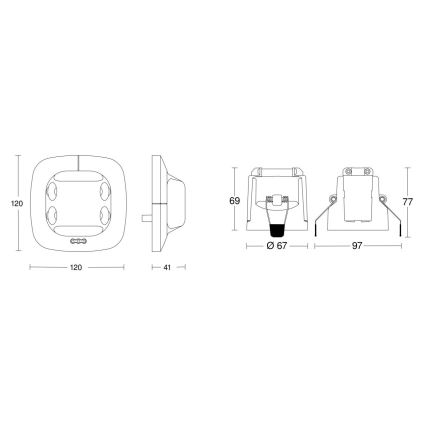 Steinel 079604 - Датчик присутствия Dual US KNX белый