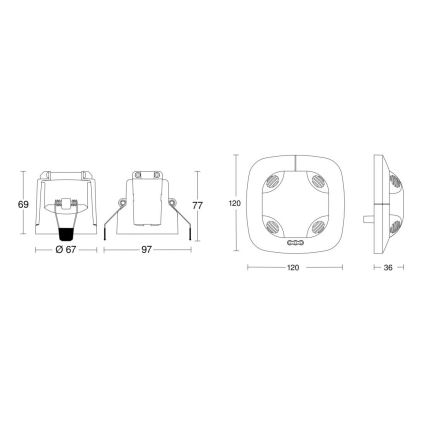 Steinel 079628 - Датчик присутствия US 360 KNX белый