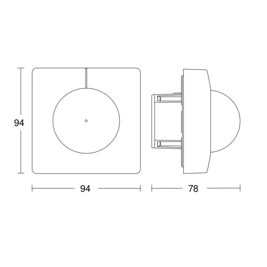 Steinel 079642 - Датчик движения IS 3360 KNX квадратный белый