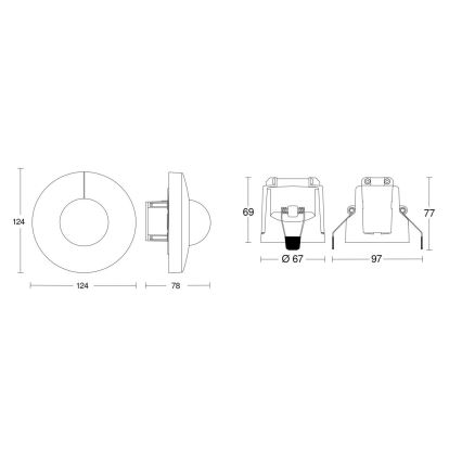 Steinel 079697 - Датчик движения IS 345 COM1 230V белый