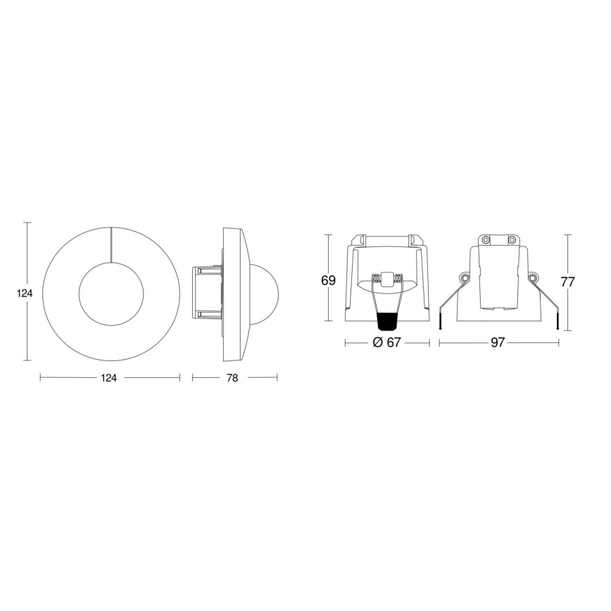 Steinel 079697 - Датчик руху IS 345 COM1 230V білий