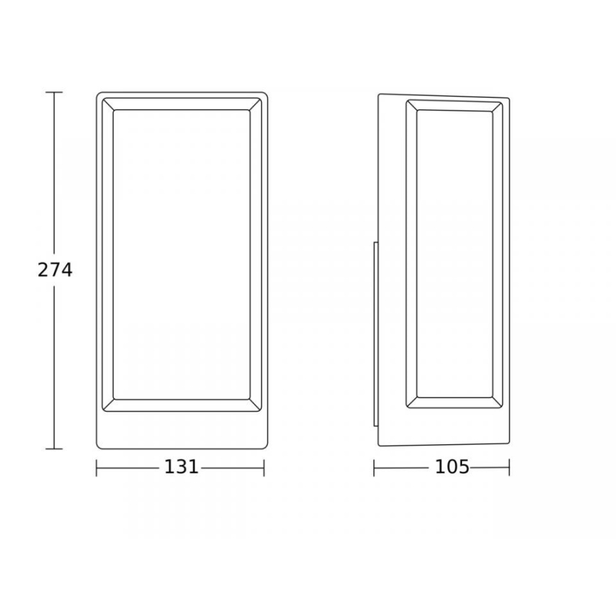 Steinel 085254 - LED Вуличний настінний світильник з регулюванням яскравості L42C LED/12,6W/230V IP54