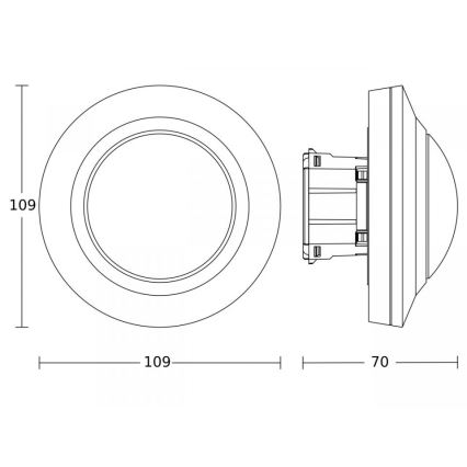 Steinel 086893 - Датчик руху MD IR 4360-8 COM1 UP WS білий