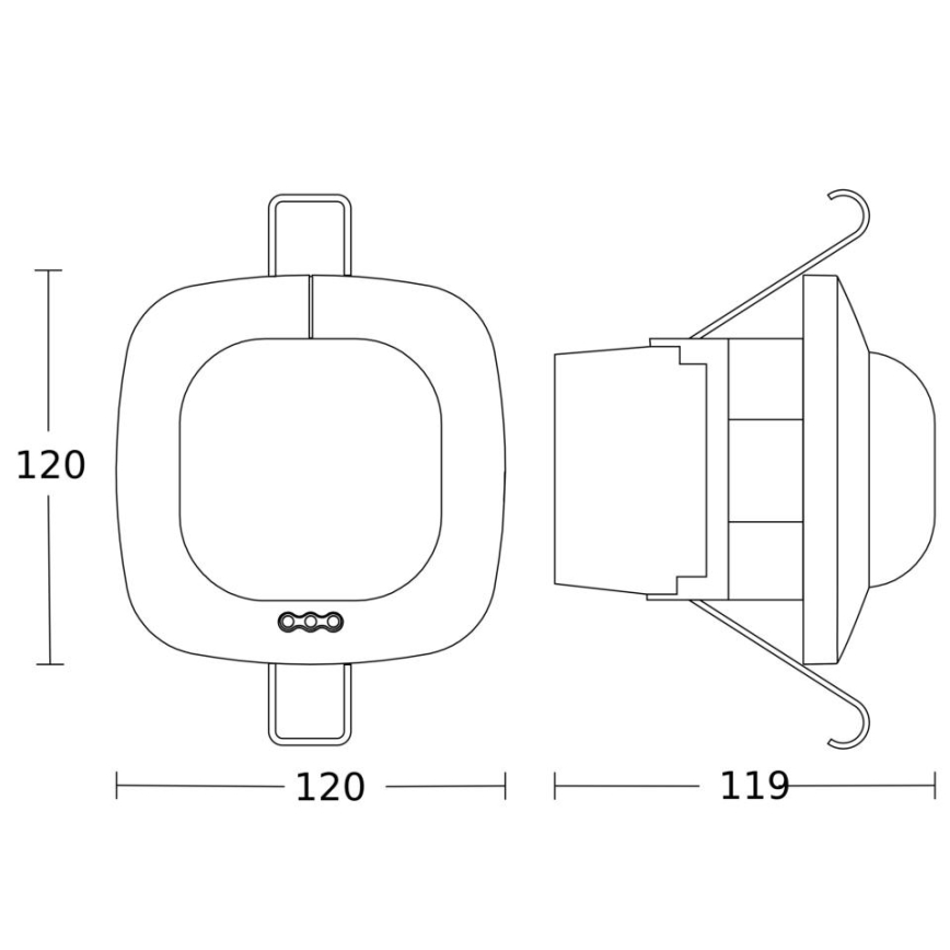 Steinel 088828 - Датчик присутствия встроенный IR QUATTRO HD DALI DUO