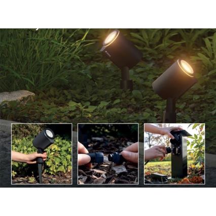 Steinel 089344 - RGBW‑светодиодный уличный светильник с датчиком LED/7,9 Вт/24 В IP65