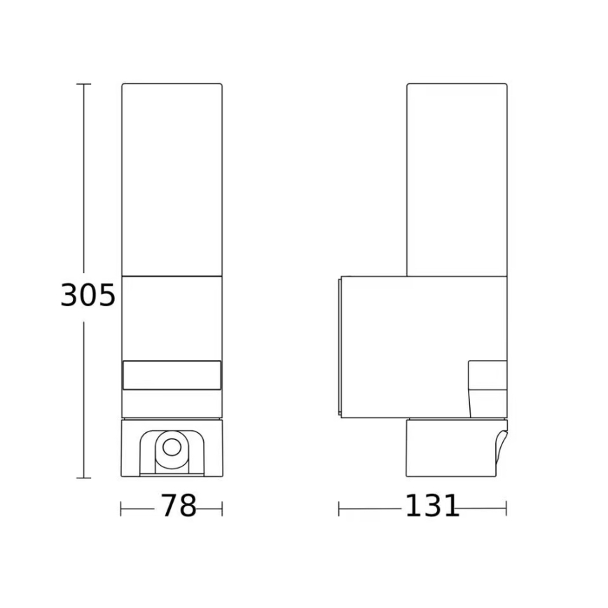 Steinel 092597 - LED уличный светильник с датчиком и камерой L 620 LED/13,5W/230V IP44