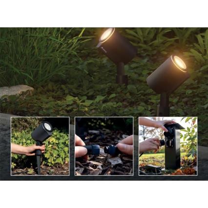 Steinel 093907 - Базовый комплект LED RGBW 2x наружный светильник LED/7,8W/24V IP65