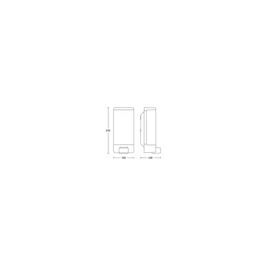 Steinel 094263 - Светильник для номера дома с датчиком 1xE27/15W/230V L 14 S IP44