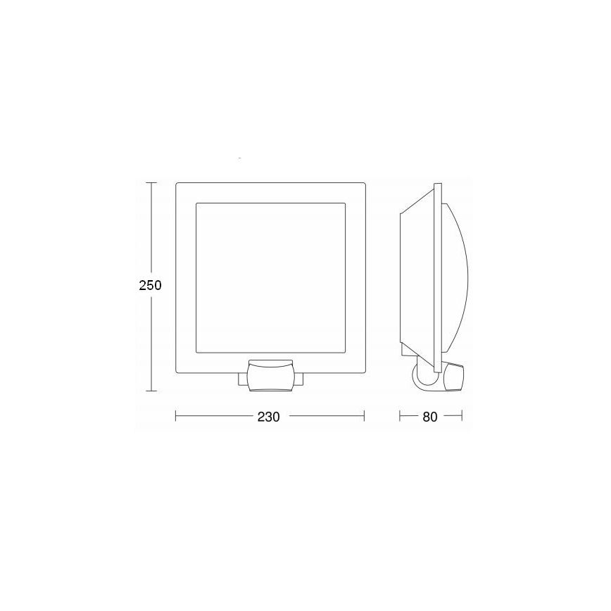 Steinel 566814 - Уличный настенный сенсорный светильник 1xE27/60W/240V L 20 S IP44