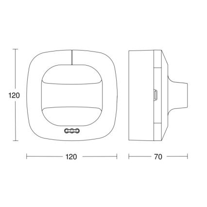 Steinel 590703 - Датчик присутствия Dual HF COM1 белый