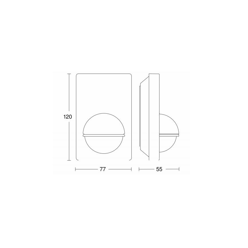 STEINEL 603113 - Вуличний датчик руху IS 180-2 чорний IP54