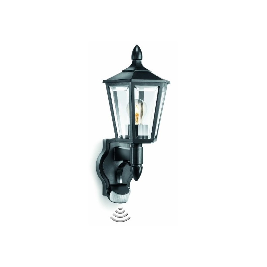 Steinel 617813 - Уличный сенсорный настенный светильник L 15 1xE27/60W/230V IP44