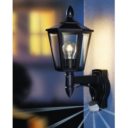 Steinel 617813 - Уличный сенсорный настенный светильник L 15 1xE27/60W/230V IP44