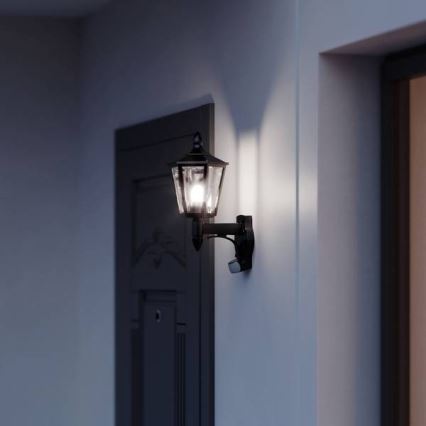Steinel 617813 - Уличный сенсорный настенный светильник L 15 1xE27/60W/230V IP44