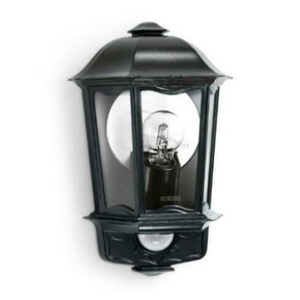Steinel 644413 - Вуличний настінний світильник з сенсором L 190 S 1xE27/100W/230V IP44