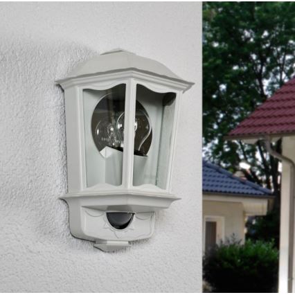 Steinel 644512 - Уличный настенный светильник с датчиком L 190 S 1xE27/100W/230V IP44