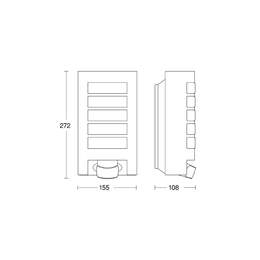 Steinel 657918 - Уличный светильник с датчиком L12S 1xE27/60W/230V IP44
