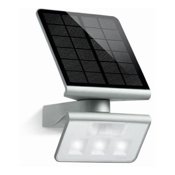 STEINEL 671013 - Светодиодный прожектор на солнечной батарее XSolar L-S 1,2W/LED серебристый IP44 2500 mAh