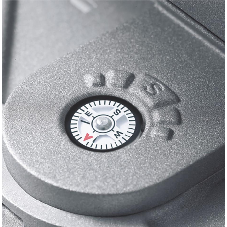 STEINEL 671211 - Сонячний сенсорний LED прожектор XSolar GL-S 0,5 Вт/LED сріблястий IP44 2500 мАг