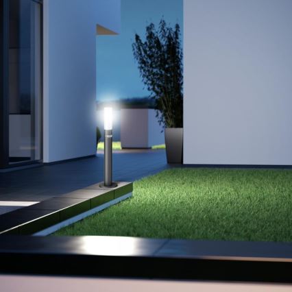 STEINEL 69469 - Вулична світлодіодна лампа GL 65 LED/8,5W/230V IP44 3000K антрацит