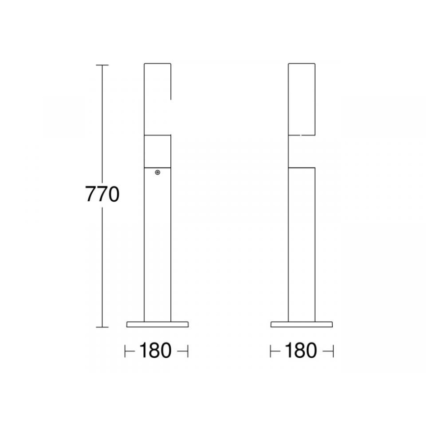 STEINEL 69469 - Вулична світлодіодна лампа GL 65 LED/8,5W/230V IP44 3000K антрацит