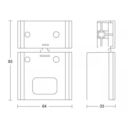 STEINEL 85148 - Кутовий настінний тримач IS ECO білий